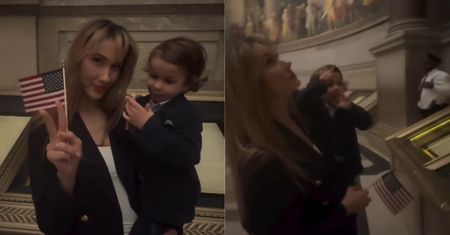 Ida Nowakowska buszuje z synem po Kapitolu. "Uczę go praw, które są zawarte w najważniejszym dokumencie"
