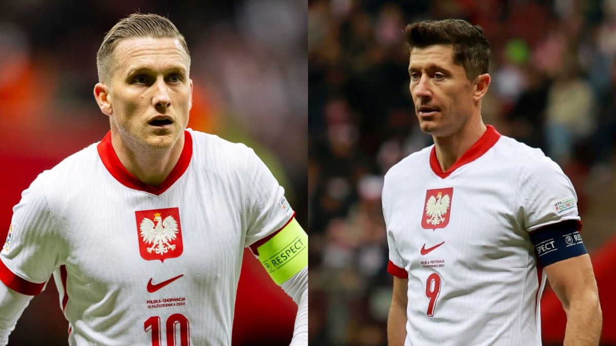 WP SportoweFakty / Mateusz Słodkowski / Mateusz Czarnecki / Na zdjęciu: Piotr Zieliński i Robert Lewandowski