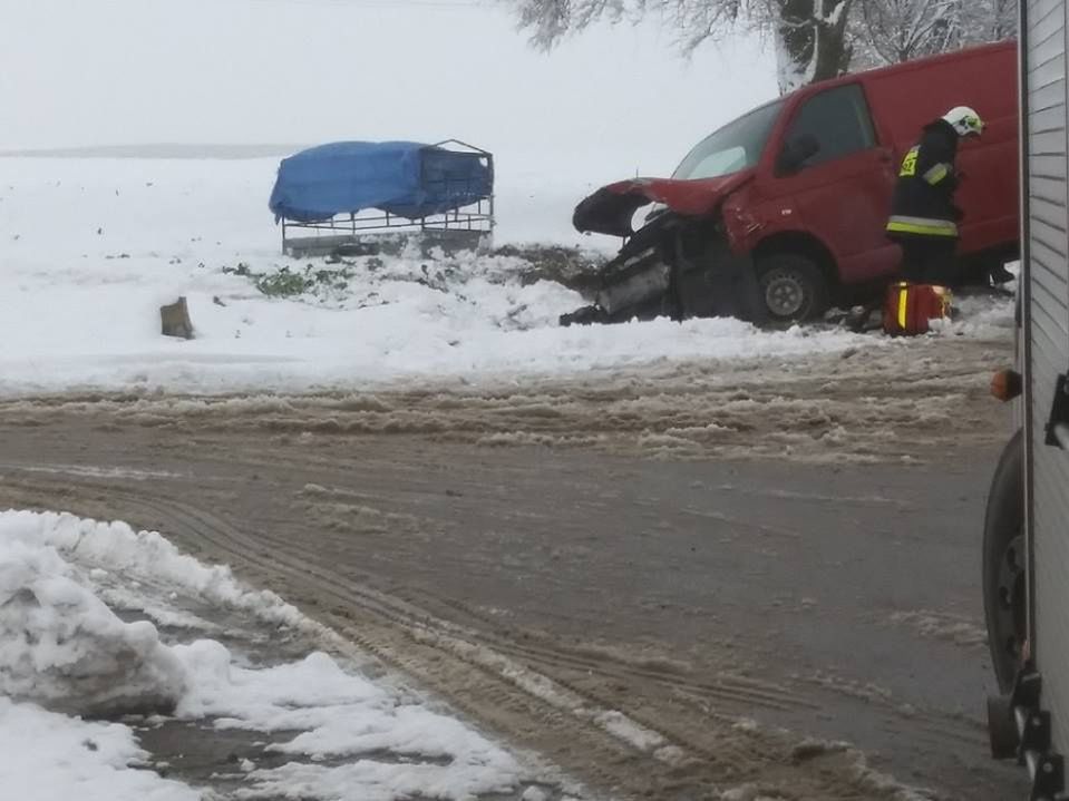 Wypadek drogowy w miejscowości Chocimów