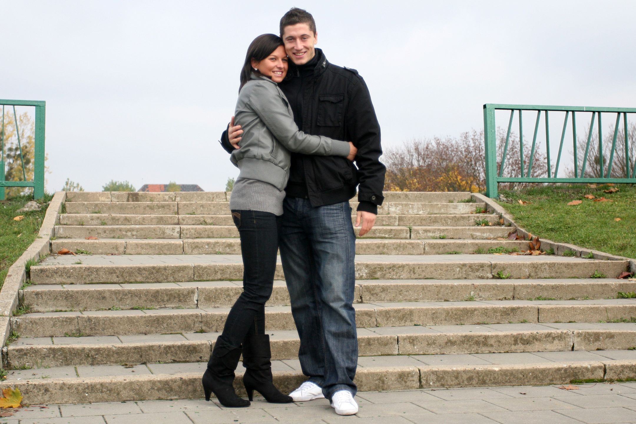 Anna i Robert Lewandowscy w 2008 roku