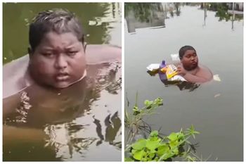 16-latek niemal nie wychodzi z wody. Tylko tam czuje ulgę. Dramat w Indiach