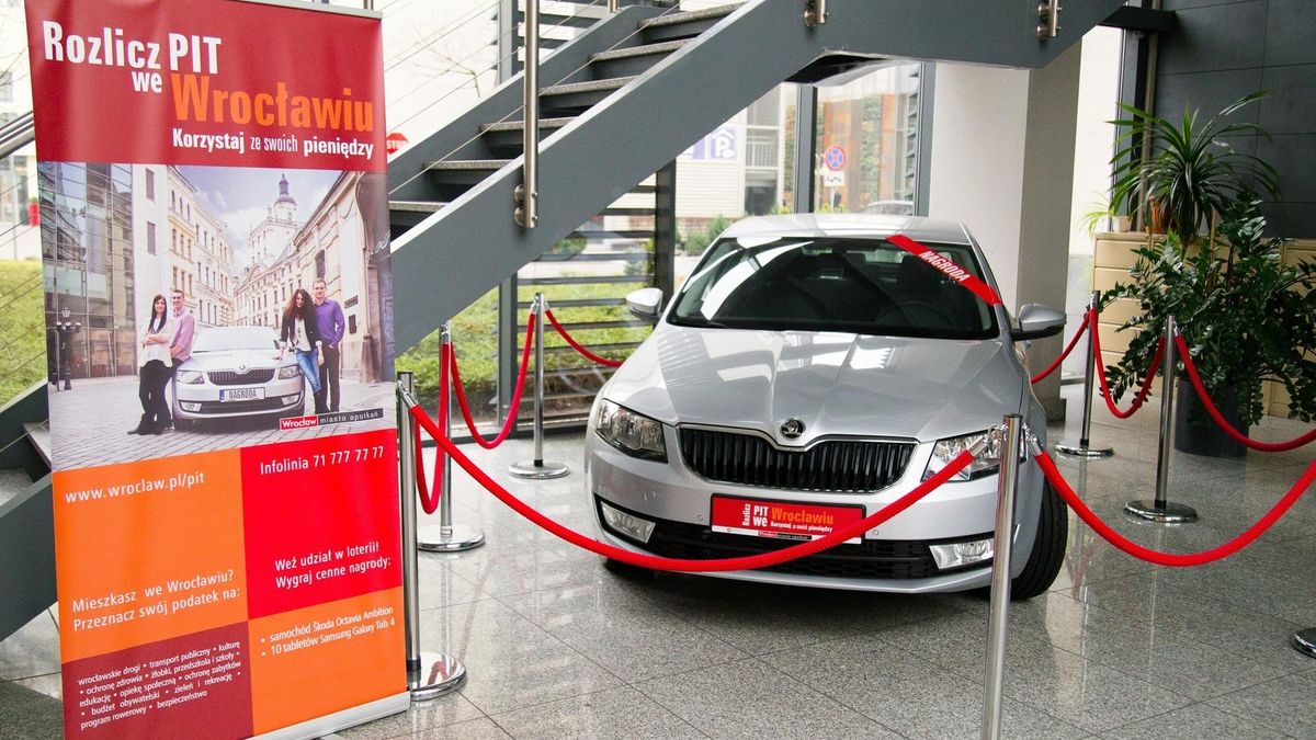 W ubiegłym roku płacąc PIT we Wrocławiu można było wylosować Skodę Octavię. Teraz do wygrania jest znacznie bardziej ekologiczna hybryda