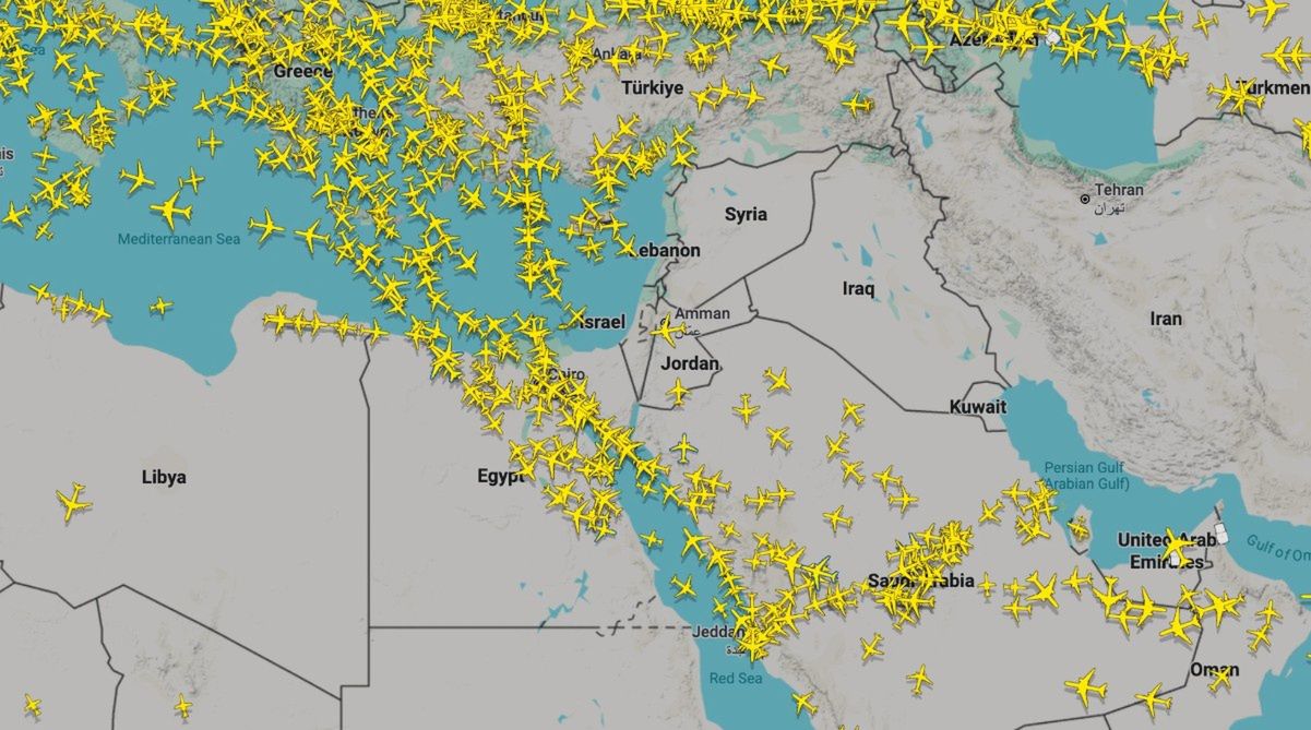 Tak wyglądało niebo nad Egiptem w niedzielę 1 marca