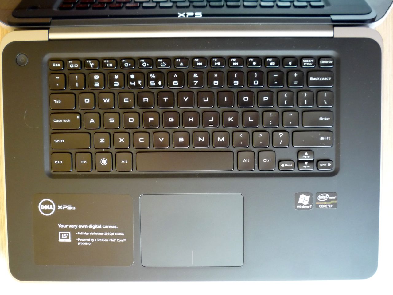 Dell XPS 15 L521x - klawiatura i touchpad