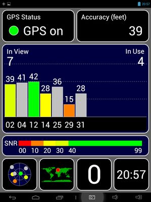 Jakość Sygnału GPS na otwartej przestrzeni