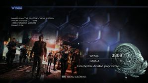 Wyniki Resident Evil 6 Benchmark Tool