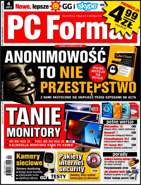 Okładka PC Format numer 4/2012