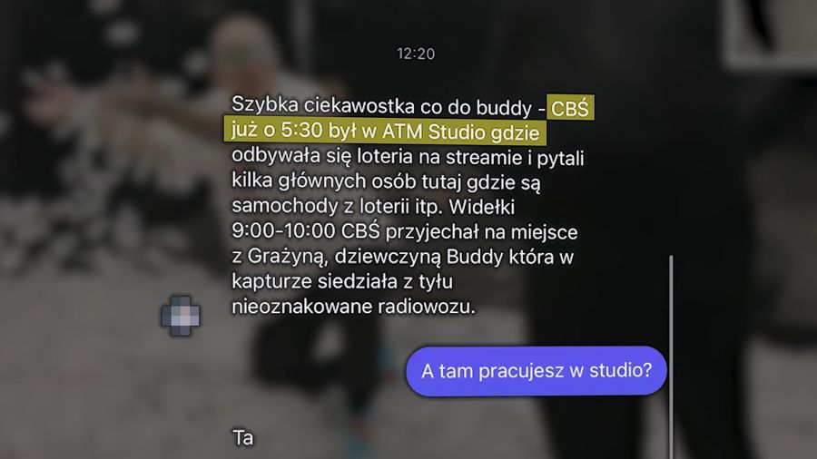 Pracownik Buddy o zatrzymaniu