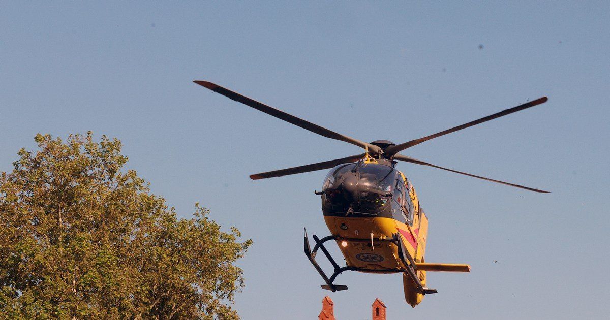 Międzyrzecz: Dziecko wypadło z pierwszego piętra. W akcji śmigłowiec LPR