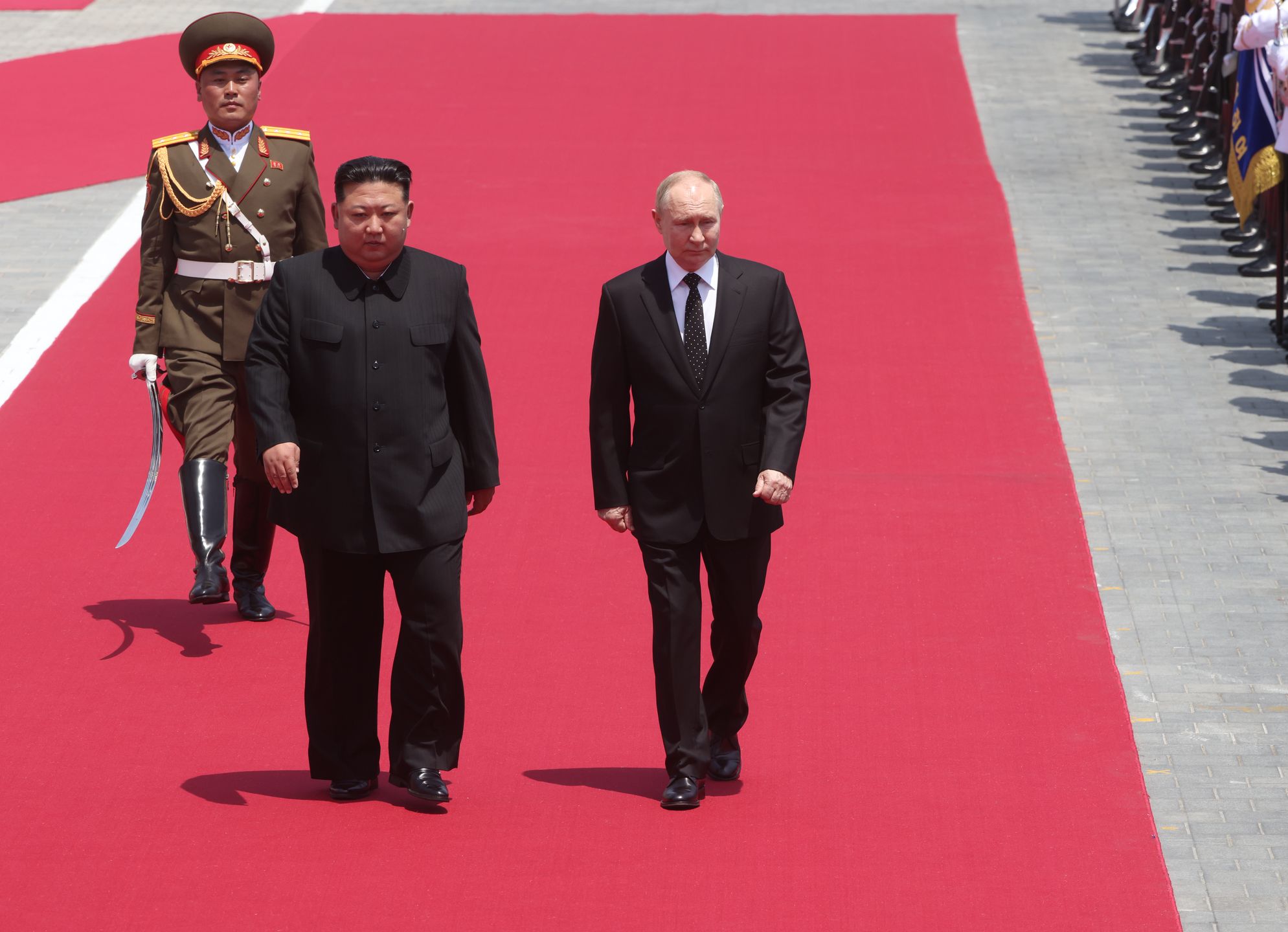 Kim Dzong Un i Władimir Putin