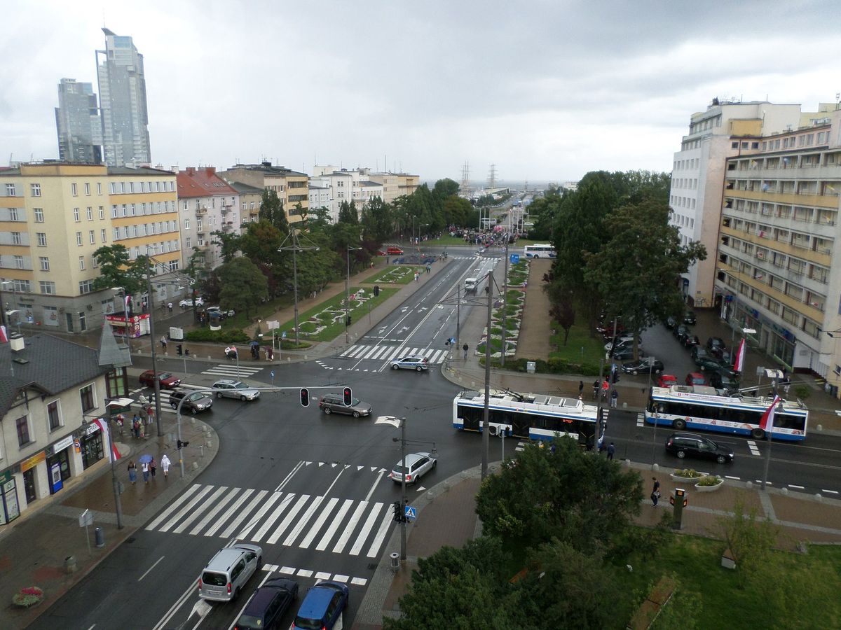 Gdynia, widok na skrzyżowanie