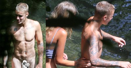 NAGI Justin Bieber z nową kochanką na Hawajach! (ZDJĘCIA)
