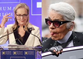 Lagerfeld oskarża Streep o wyłudzenie pieniędzy! "Genialna aktorka, szkoda, że tania!"