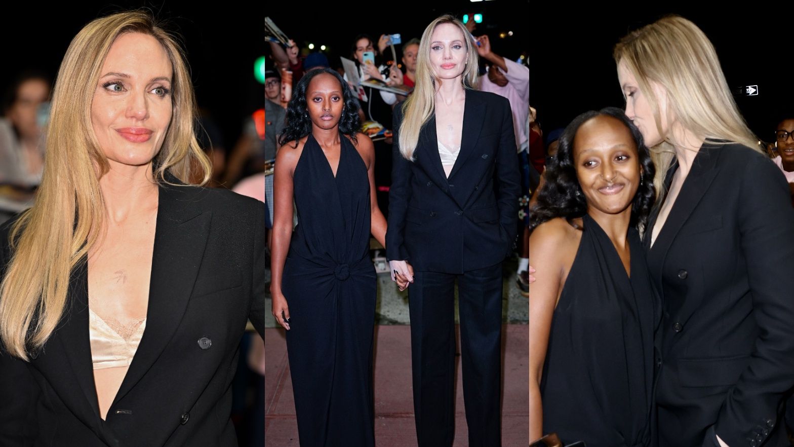 Angelina Jolie z córką na czerwonym dywanie z córką 