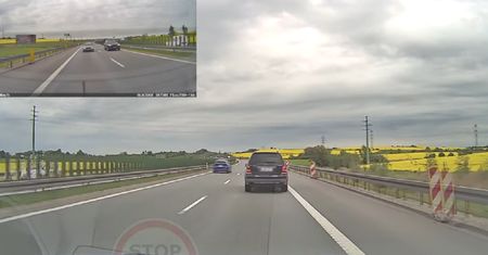 Dantejskie sceny na S7. Dobrze, że wszystko nagrał