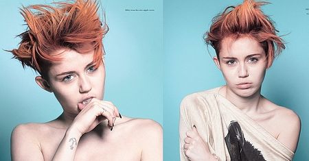 Miley Cyrus pokazuje PIERŚ w "Love Magazine"!