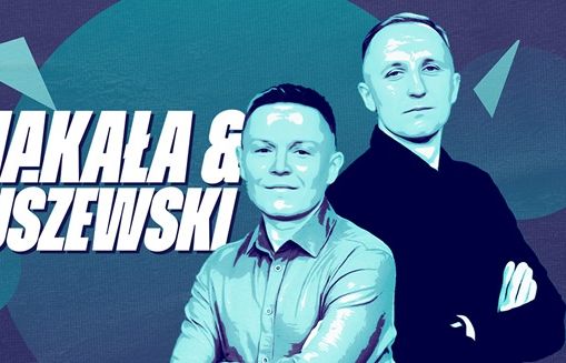 Dwójka komentatorów piłkarskich Canal+ we wspólnym programie