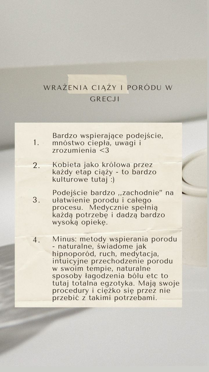 Basia Pasek o porodzie w Grecji