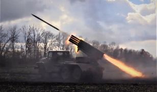 Rosjanie zdziesiątkowani. Wyrzutnie rakiet BM-21 Grad w akcji
