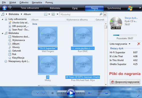 Jak nagrywać płyty korzystając z Windows Media Player? 3
