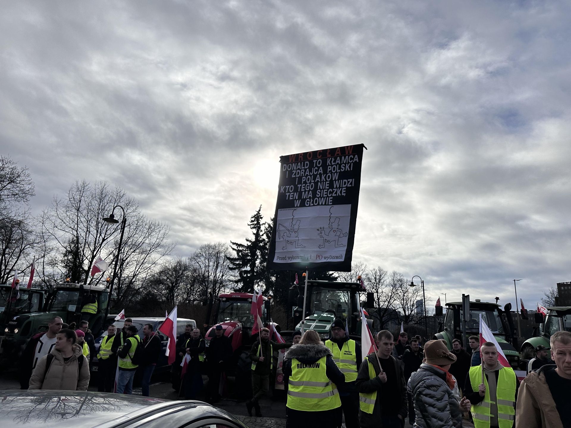 Na proteście nie zabrakło haseł antyrządowych