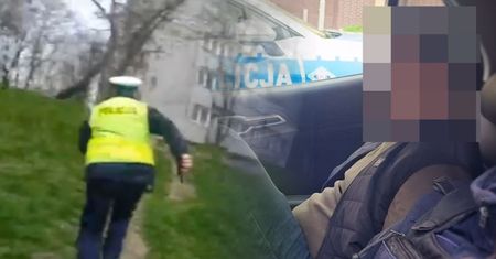 Rzucił się do pieszej ucieczki. Kierowca ze Szczecina nagrany