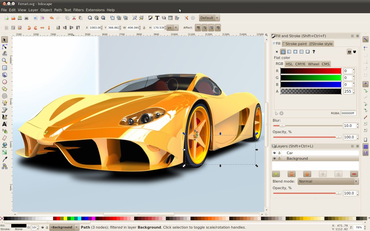 Inkscape 0.91 już z nowym silnikiem renderowania