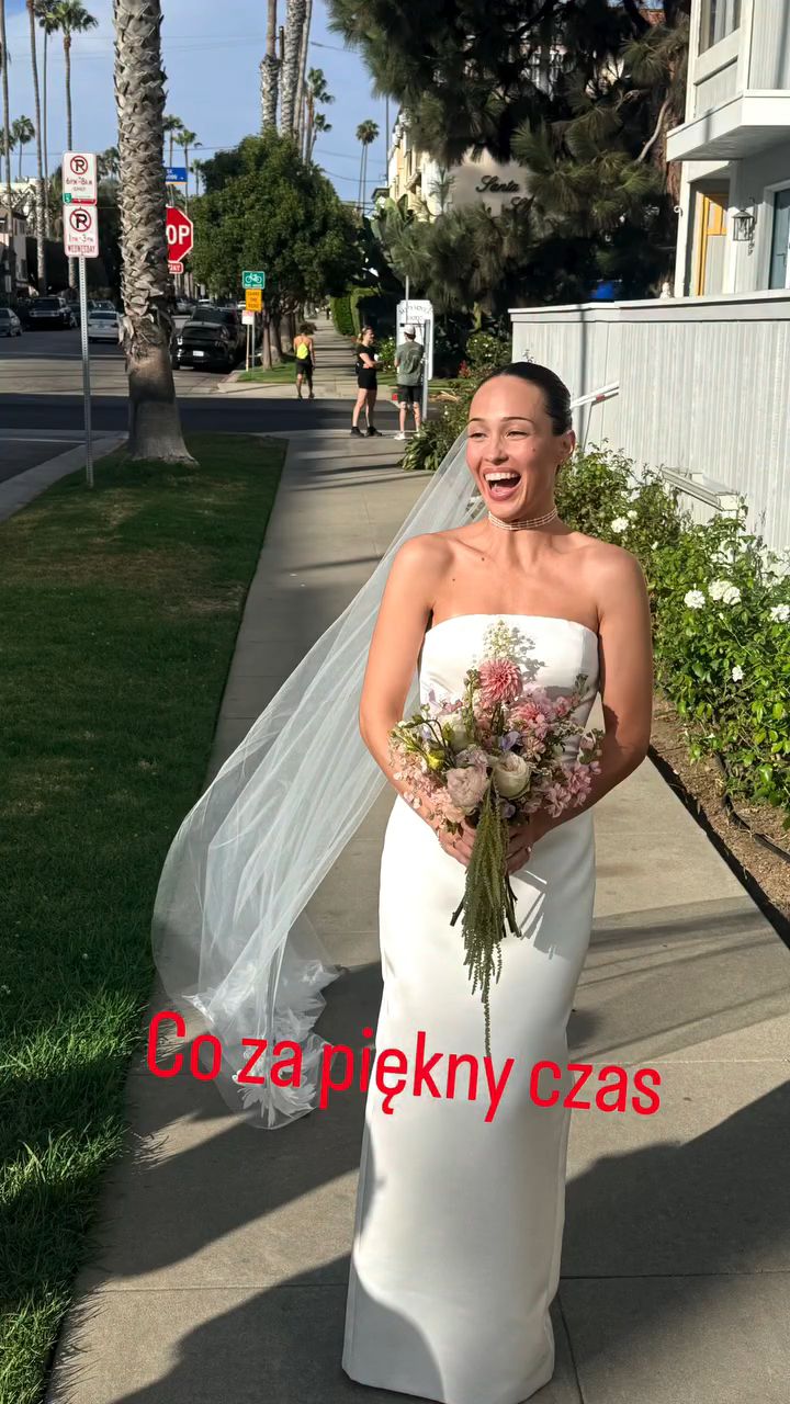 Julia Scorupco w sukni ślubnej