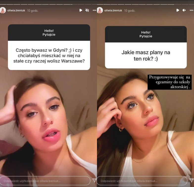 Oliwia Bieniuk odpowiada na pytania fanów