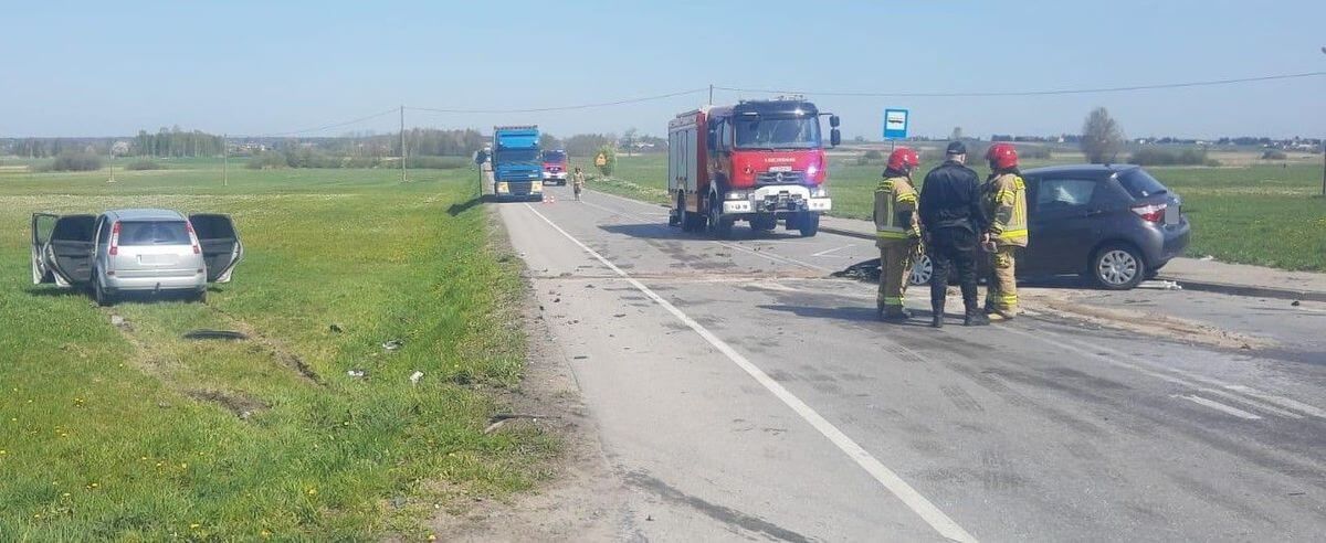 Kierowca Toyoty wymusił pierwszeństwo