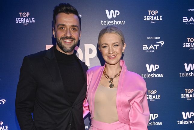 Barbara Kurdej-Szatan i Rafał Szatan na gali WP Teleshow Top Seriale 2023