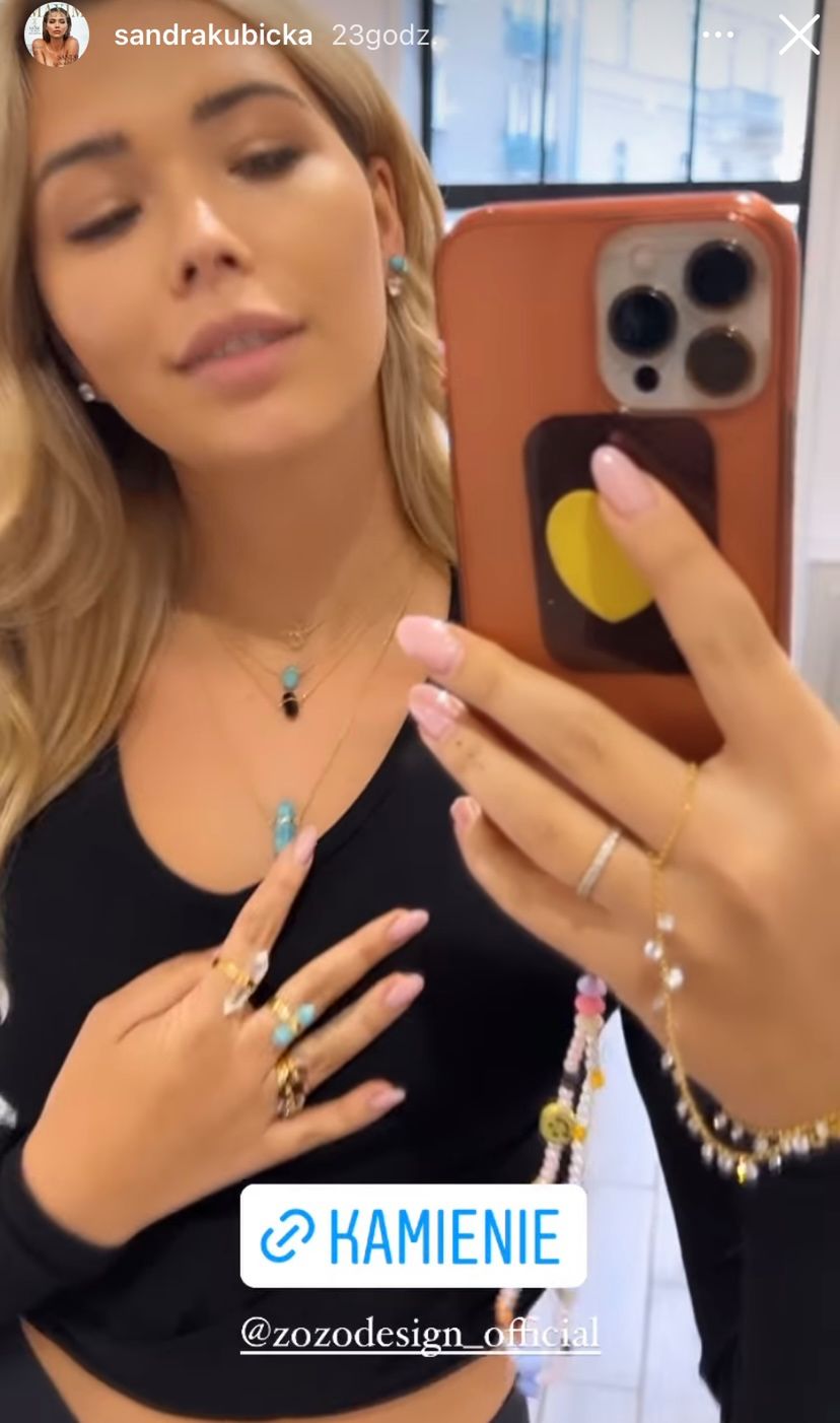 Sandra Kubicka pokazuje biżuterię ZoZo Design