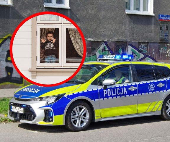 Zauważyła dziecko na parapecie, zaczęła krzyczeć. Wezwano policję