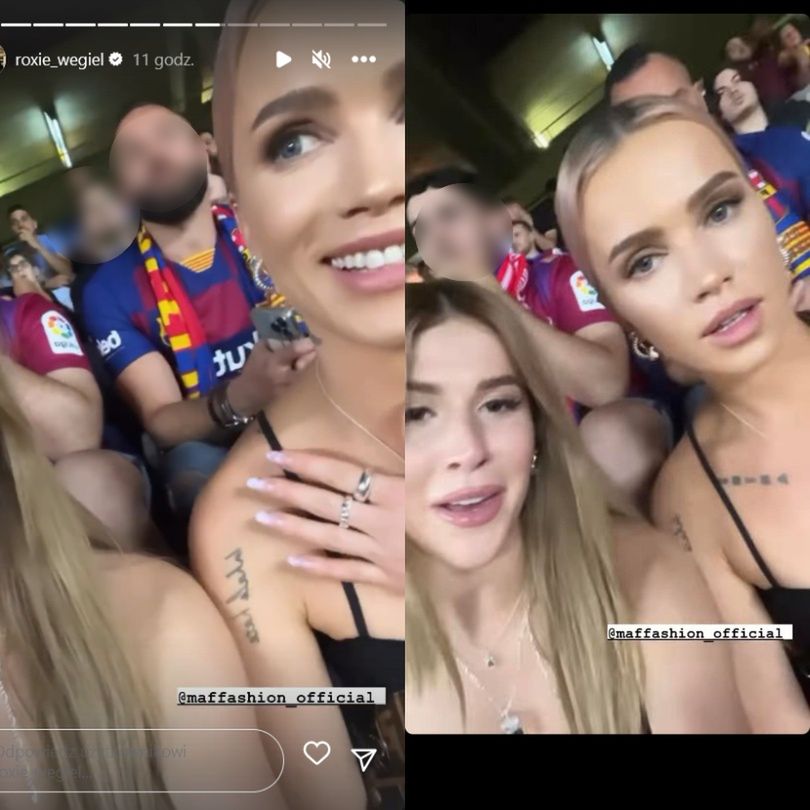 Maffashion i Roksana Węgiel relacjonują sesję w Barcelonie i kibicują Robertowi Lewandowskiemu na Camp Nou