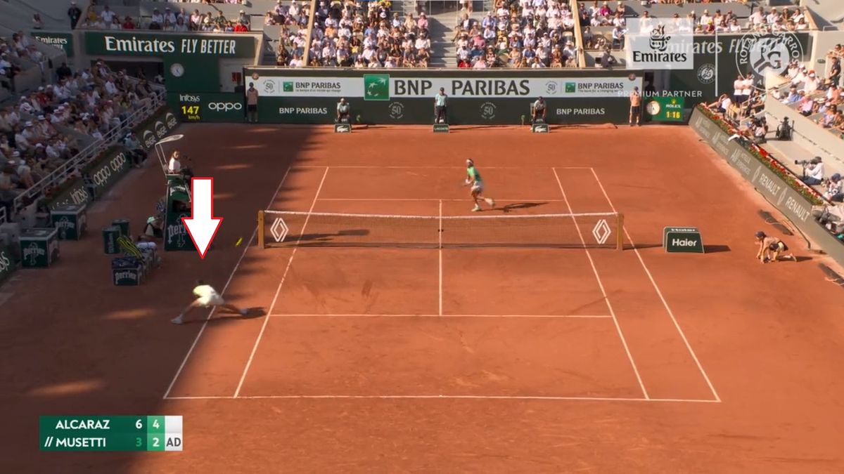 Twitter / Roland Garros / Zdjęcie: Cudowne zagranie Alcaraza