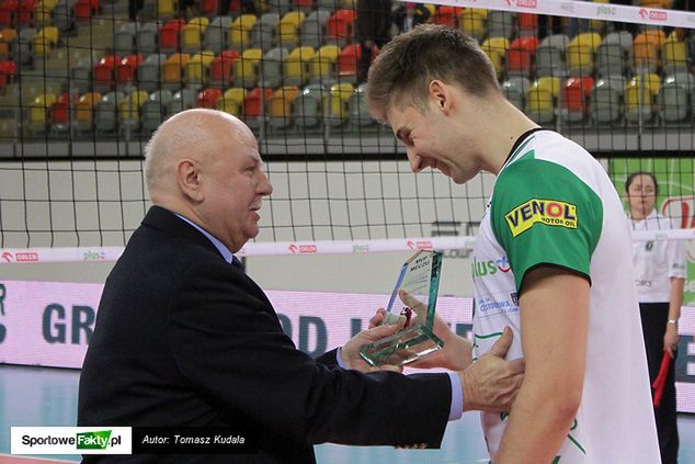 W piątkowym spotkaniu Bartosz Bednorz odebrał pierwszą w karierze statuetkę MVP