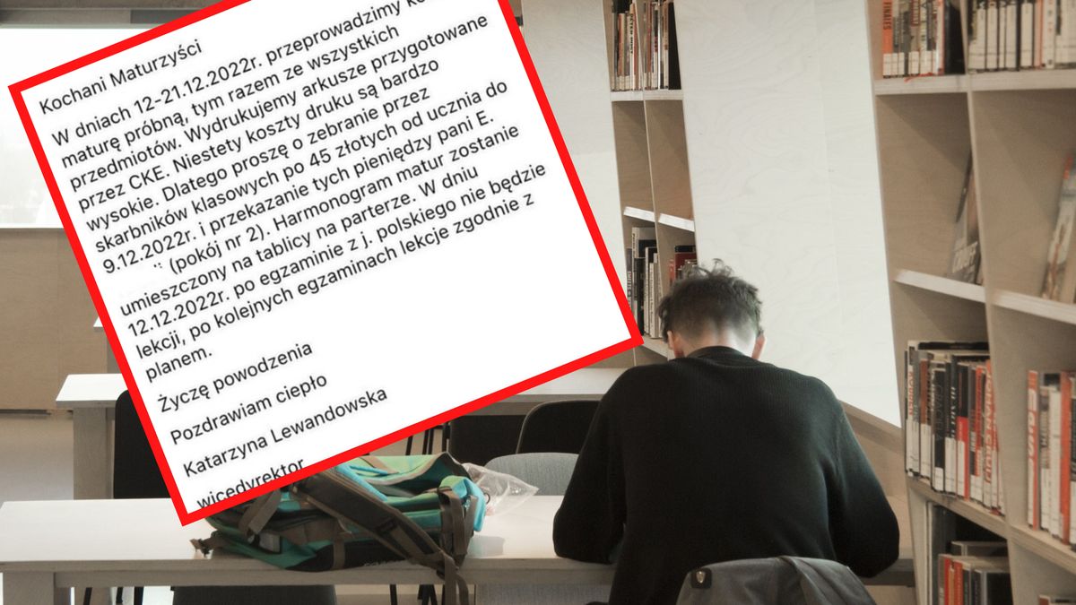Do uczniów wicedyrektorka wystosowała nietypową notatkę