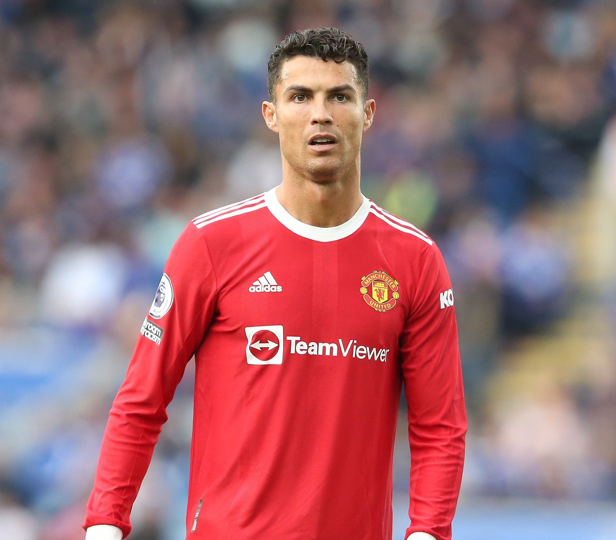 Cristiano Ronaldo w barwach Manchesteru United w 2021 roku