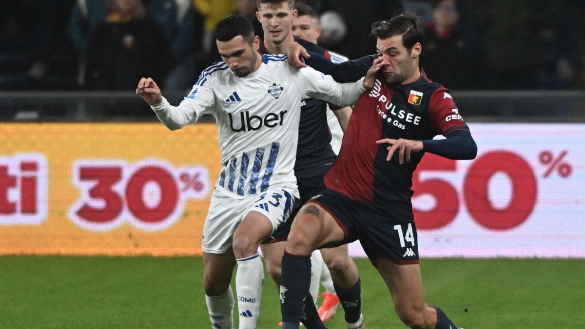 PAP/EPA / Luca Zennaro / Mecz Serie A: Genoa CFC - Como 1907