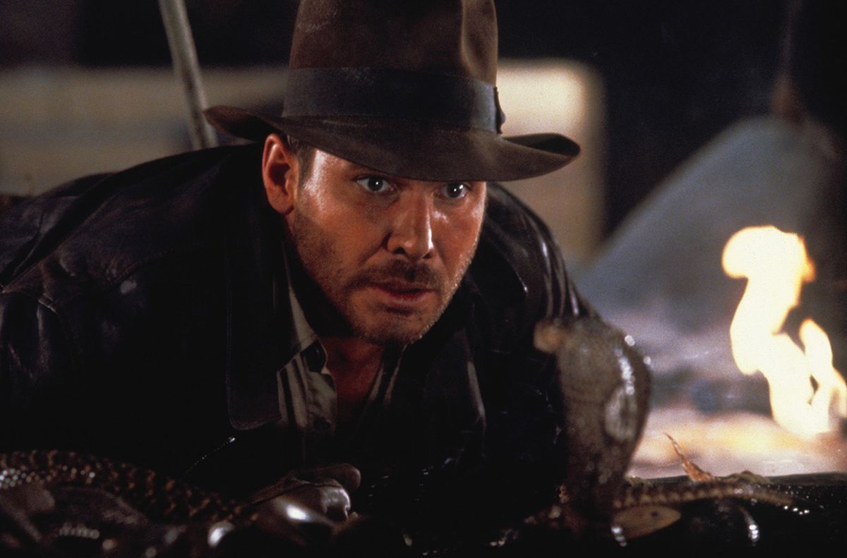 Harrison Ford w słynnej serii "Indiana Jones"