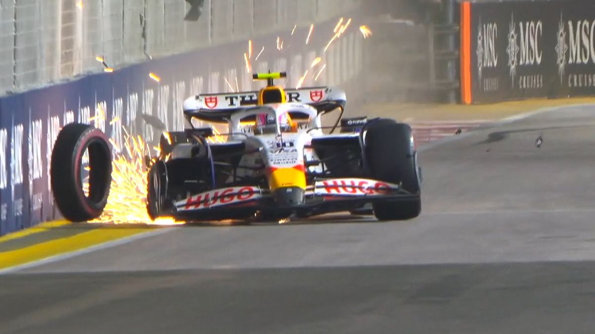 Twitter / Formula 1 / Na zdjęciu: wypadek Liama Lawsona