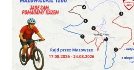 16-letni Jarek przejedzie 1200 km dla osób z niepełnosprawnościami. Rajd dotrze także do Płocka