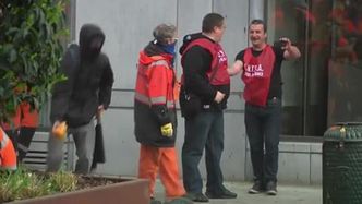 Starcia między policją i protestującymi w Brukseli