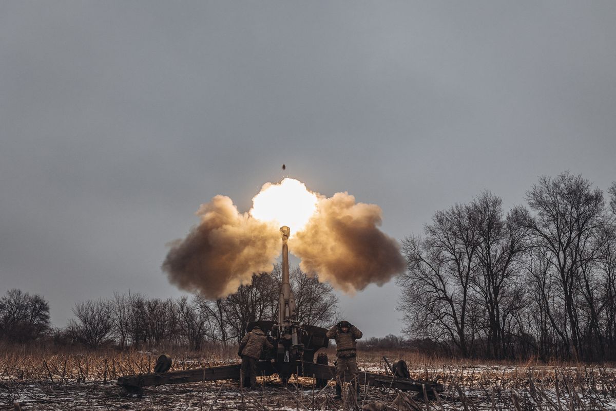 Ukraińska artyleria w Donbasie