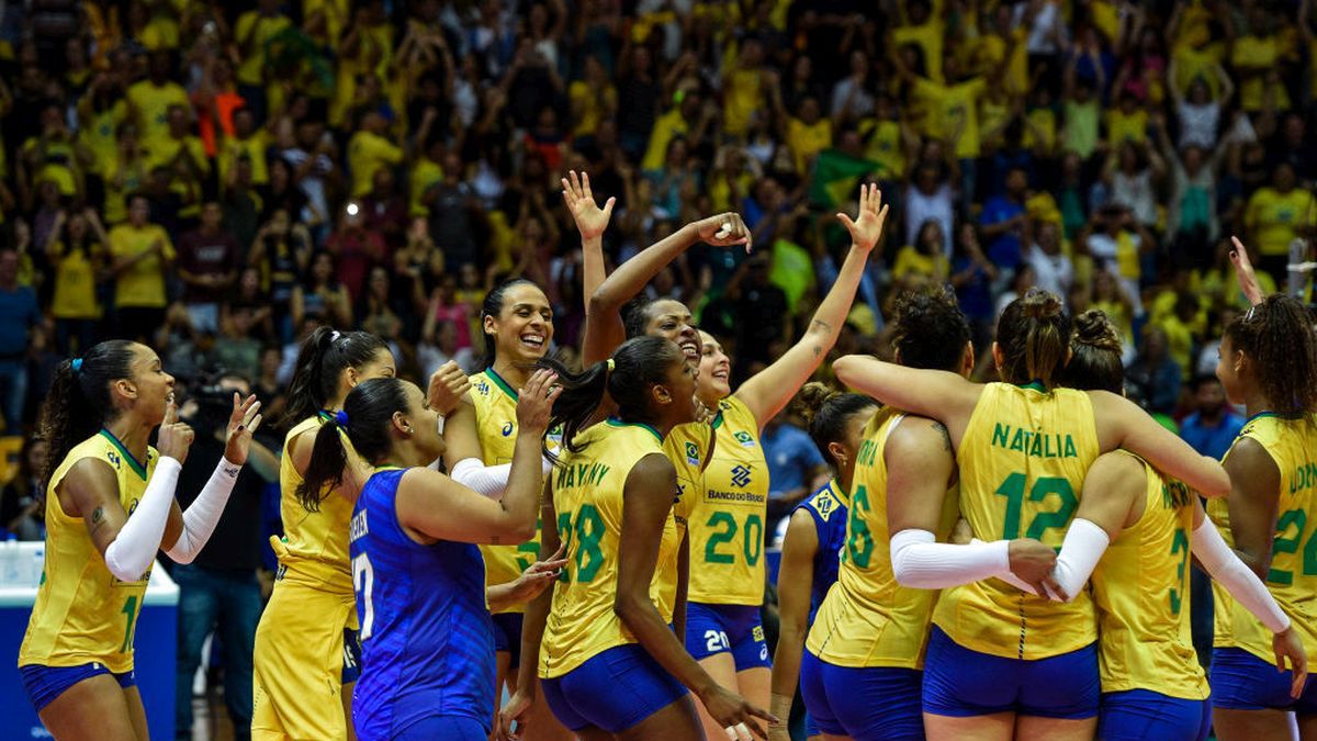Getty Images / Pedro Vilela / Na zdjęciu: siatkarki reprezentacji Brazylii