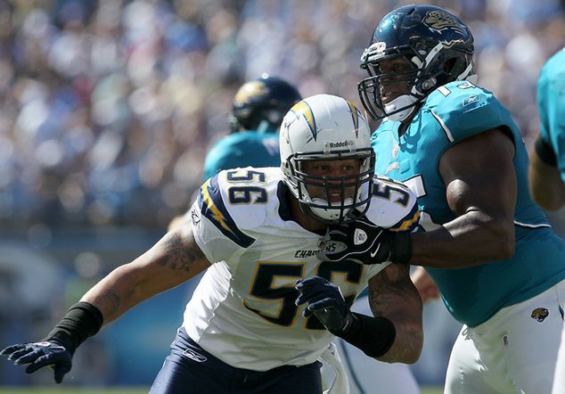 Eugene Monroe (z prawej, w barwach Jacksonville Jaguars). Fot. Getty Images