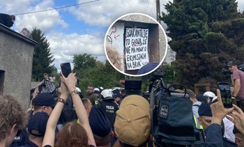 Trwa eksmisja na Osiedlu Maltańskim. "Siłowo wynoszą osoby blokujące"