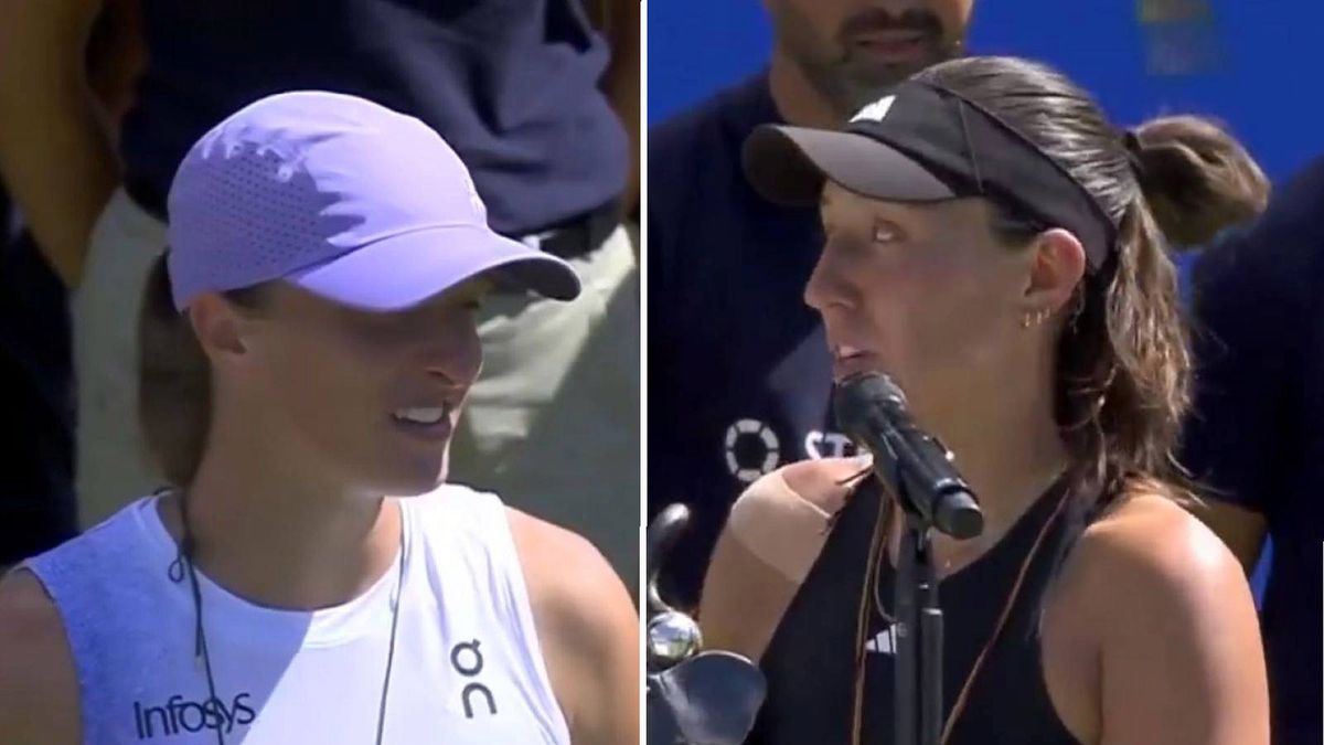 Twitter / Tennis Channel  / Na zdjęciu od lewej: Iga Świątek i Jessica Pegula