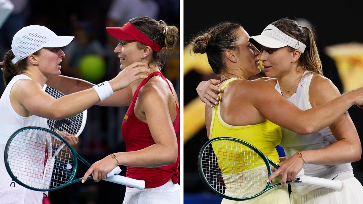 Getty Images / Angel Martinez / Na zdjęciu: Paula Badosa i Iga Świątek oraz Paula Badosa i Aryna Sabalenka (fot. Getty Images/Fred Lee)