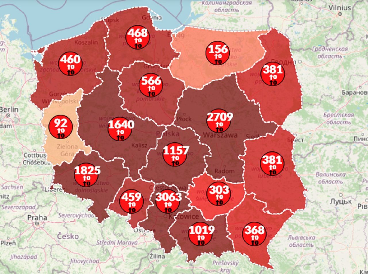 Koronawirus w Polsce. Ponad 15 tys. zarażonych. Rośnie liczba chorych na świecie [Mapa]